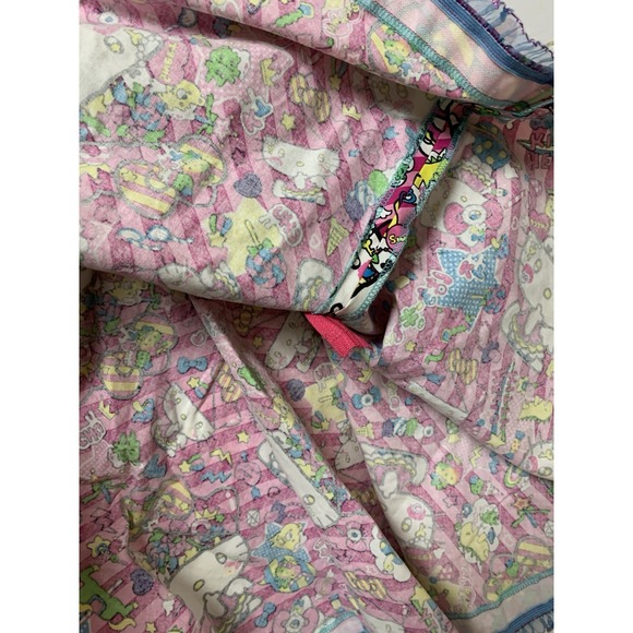 Hello Kitty Apron Womens Small Heart Lace Edge Bib Dress Handmade - Picture 10 of 13